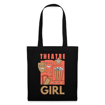 Theater Woman Girl Girl Actors Acting - Tote Bag - black - Front
