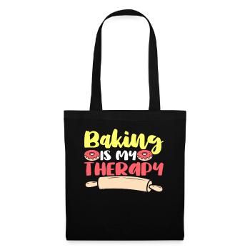 Baking Therapy Baking Baking Lovers Donuts - Tote Bag - black - Front