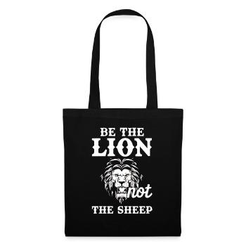 Be The Lion Not The Sheep Sheep Lion Predator - Tote Bag - black - Front