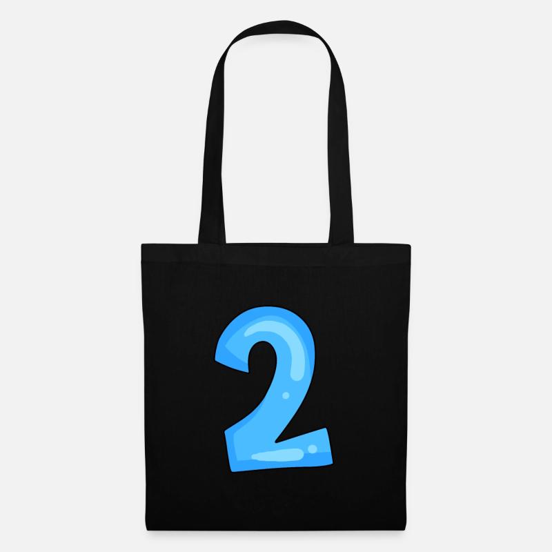 2 blue - Tote Bag - black