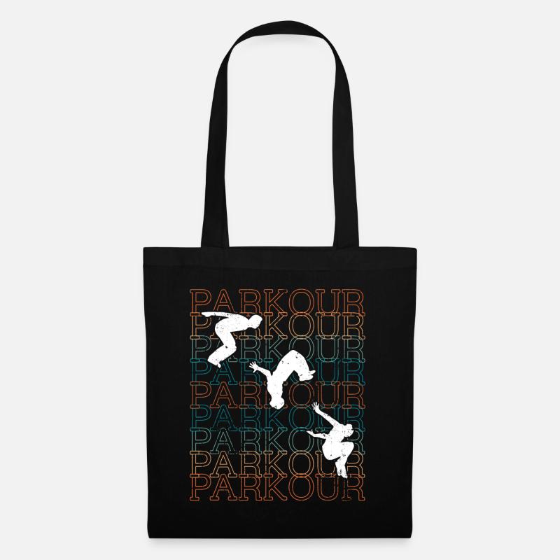 Parkour - Stoffbeutel - Schwarz