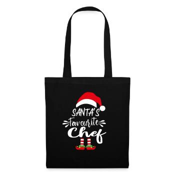 santa's favourite chef- awsome christmas gift - Tote Bag - black - Front