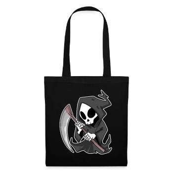 Grim Reaper with Scythe - Tote Bag - black - Front