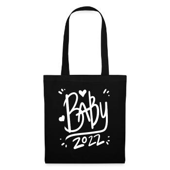 Bébé 2022 - Nouveau-né 2022 Bébé Cadeau - Sac en tissu - noir - Devant