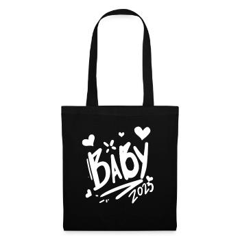 Bébé 2023 - Nouveau-né 2023 Bébé Cadeau - Sac en tissu - noir - Devant