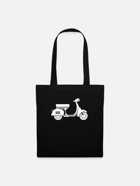 Roller Silhouette - Stoffbeutel - Schwarz