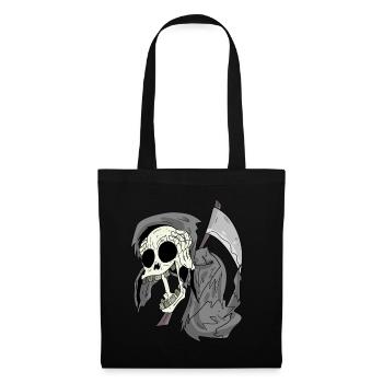 La Faucheuse rit drôlement - Sac en tissu - noir - Devant