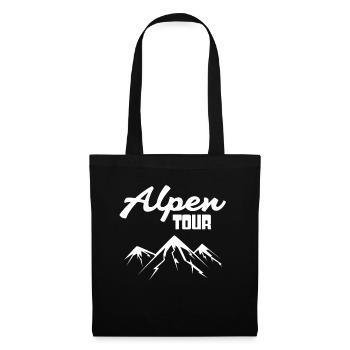 Alps Mountain Mountains - Tote Bag - black - Front