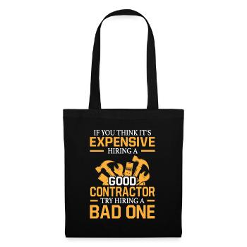 Contractor Construction site Construction workers DO-it-yourselfers - Tote Bag - black - Front