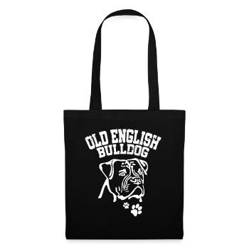 Old English Bulldog - Bulldogge Silhouette OBE - Tote Bag - black - Front