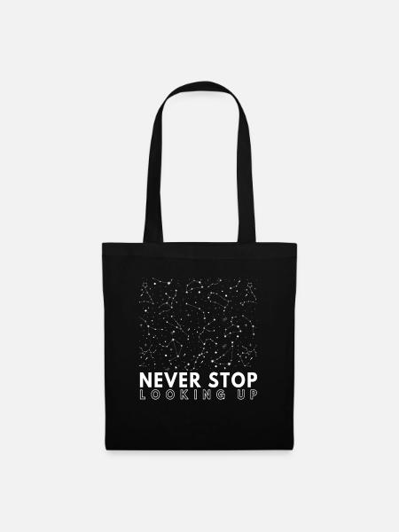 Étoile Constellation astrologique Horoscope - Sac en tissu - noir