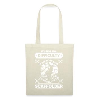 Scaffolder Builder Constructeur d’échafaudages Métier - Sac en tissu - nature - Devant
