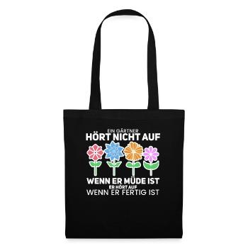 Gärtner - Stoffbeutel - Schwarz - Vorne