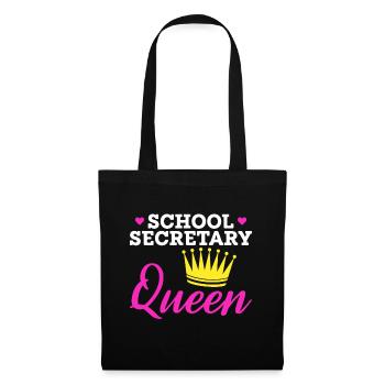 School Secretary Queen - Tote Bag - black - Front