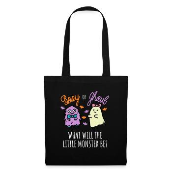 Boy Or Girl Monster Halloween Gender Reveal - Tote Bag - black - Front
