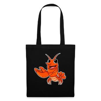 Homard - Sac en tissu - noir - Devant
