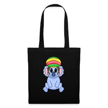 Rasta Koala - Sac en tissu - noir - Devant
