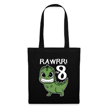 8th birthday - 8 years old - I am 8 - Tote Bag - black - Front
