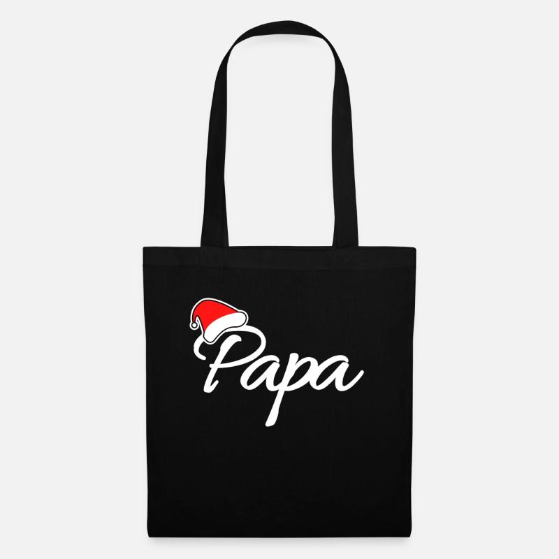 Weihnachten Papa - Stoffbeutel - Schwarz