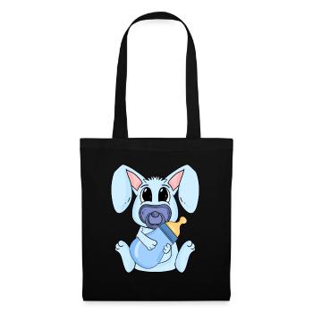 Baby Boy Rabbit - Tote Bag - black - Front