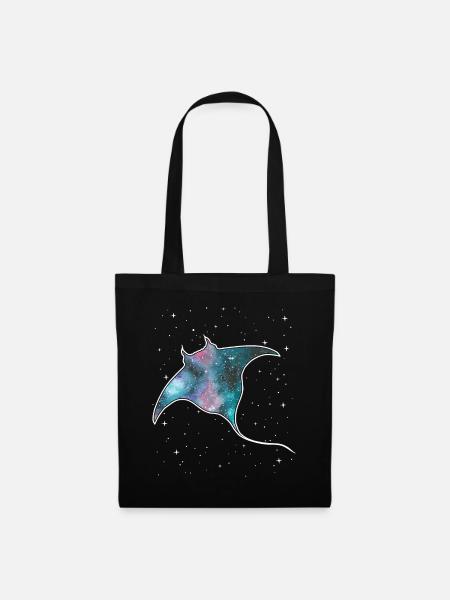 Mantarochen-Milchstraßen-Galaxie Stachelrochennebel - Stoffbeutel - Schwarz