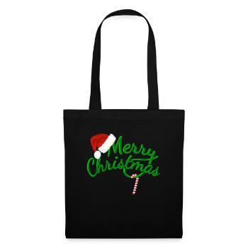 MERRY CHRISTMAS - Merry Christmas - Candy Cane - Tote Bag - black - Front
