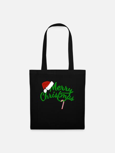 MERRY CHRISTMAS - Merry Christmas - Candy Cane - Tote Bag - black