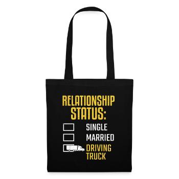Truck Driver Relationship Status Driving Truck - Tote Bag - black - Front