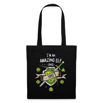I'm an amazing elf since 1992 - Sac en tissu - noir - Devant