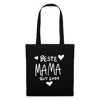 Beste Mama seit 2004 - Stoffbeutel - Schwarz - Vorne