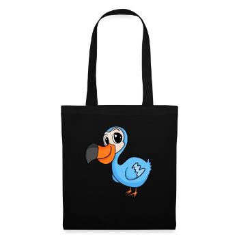 Dodo Dodos Ausgestorbener Vogel Geschenk - Stoffbeutel - Schwarz - Vorne