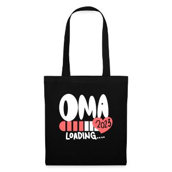 Oma 2023 - Werdende Oma 2023 - Stoffbeutel - Schwarz - Vorne