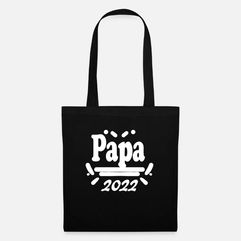 Papa 2022 - Vater 2022 - Stoffbeutel - Schwarz