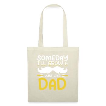 Grow Beard Like Dad Papa Son Beard Wearer Role Model - Tote Bag - nature - Front