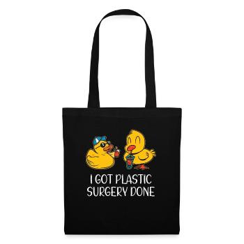 Canard grinçant Canard Canard Chirurgie Plastique Fait - Sac en tissu - noir - Devant
