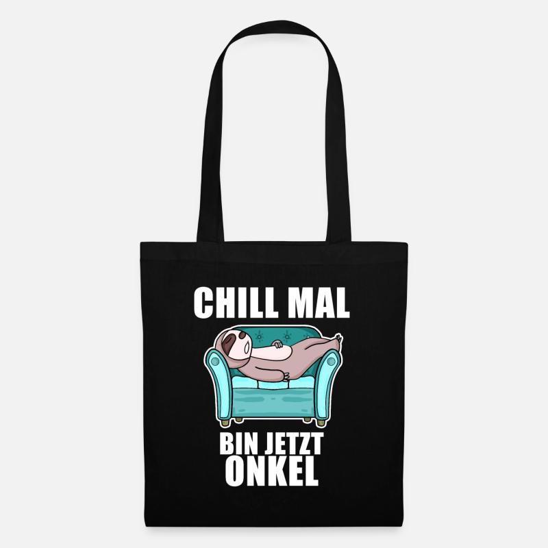 Neffe Onkel Geschenk - Stoffbeutel - Schwarz