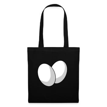 Oeuf - Sac en tissu - noir - Devant