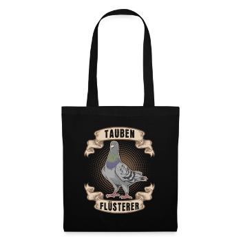 Tauben Flüsterer - Stoffbeutel - Schwarz - Vorne
