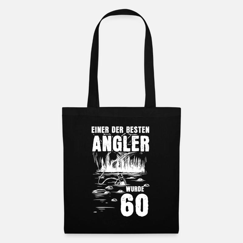 Einer Der Besten Angler Wurde 60 60. Geburtstag - Stoffbeutel - Schwarz