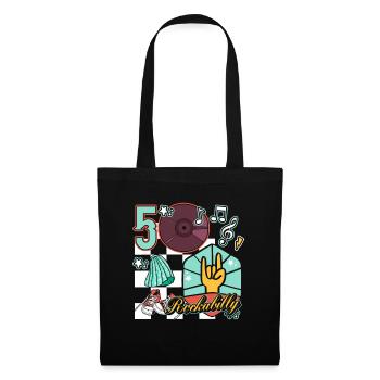 Rockabilly 50s Music Rock N' Roll - Tote Bag - black - Front