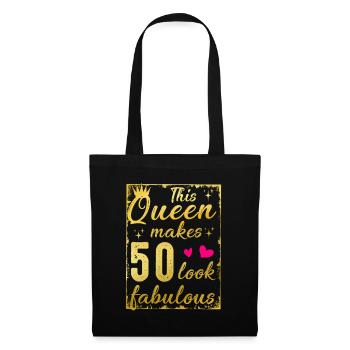 This Queen Makes 50 Look Fabulous 50th Birthday - Tote Bag - black - Front