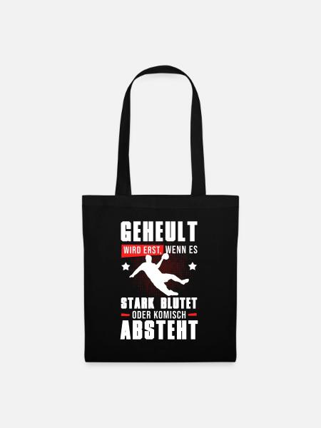 Handball Handballer Geheult Wird Wenn Es Absteht - Stoffbeutel - Schwarz