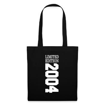 Limited Edition 2004 Jahrgang 20 Jahre Geburtstag - Stoffbeutel - Schwarz - Vorne