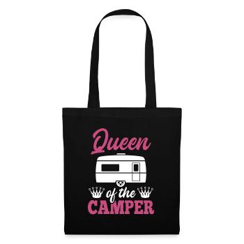 Caravane Camping Femmes Reine du Camping-car - Sac en tissu - noir - Devant