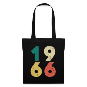 1966 - Vintage 1966 Retro Vintage - Tote Bag - black - Front