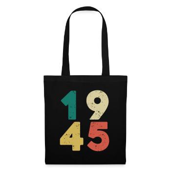 Jahrgang 1945 Rétro Vintage - Sac en tissu - noir - Devant