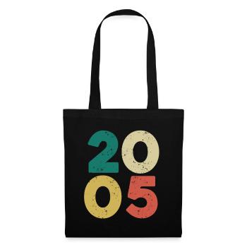 2005 - Vintage 2005 Retro Vintage - Tote Bag - black - Front
