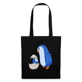 Penguin with Baby Penguin - Tote Bag - black - Front