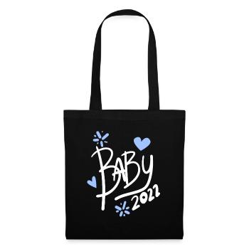 Bébé 2022 - Naissance Enceinte 2022 - Sac en tissu - noir - Devant