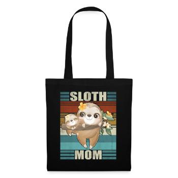 Sloth Mama Flowers Mother's Day Sloth Love - Tote Bag - black - Front